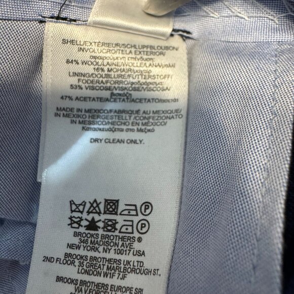 Brooks Brothers Vitale Barberis Canonico Regent Pants Men Size 32x32 Wool Mohair - Picture 5 of 7